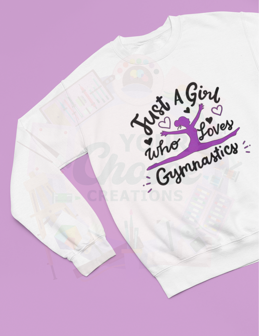 Just A Girl Who Loves Gymnastics Sweatshirt