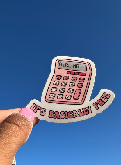 Girl Math Sticker