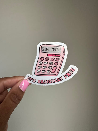 Girl Math Sticker