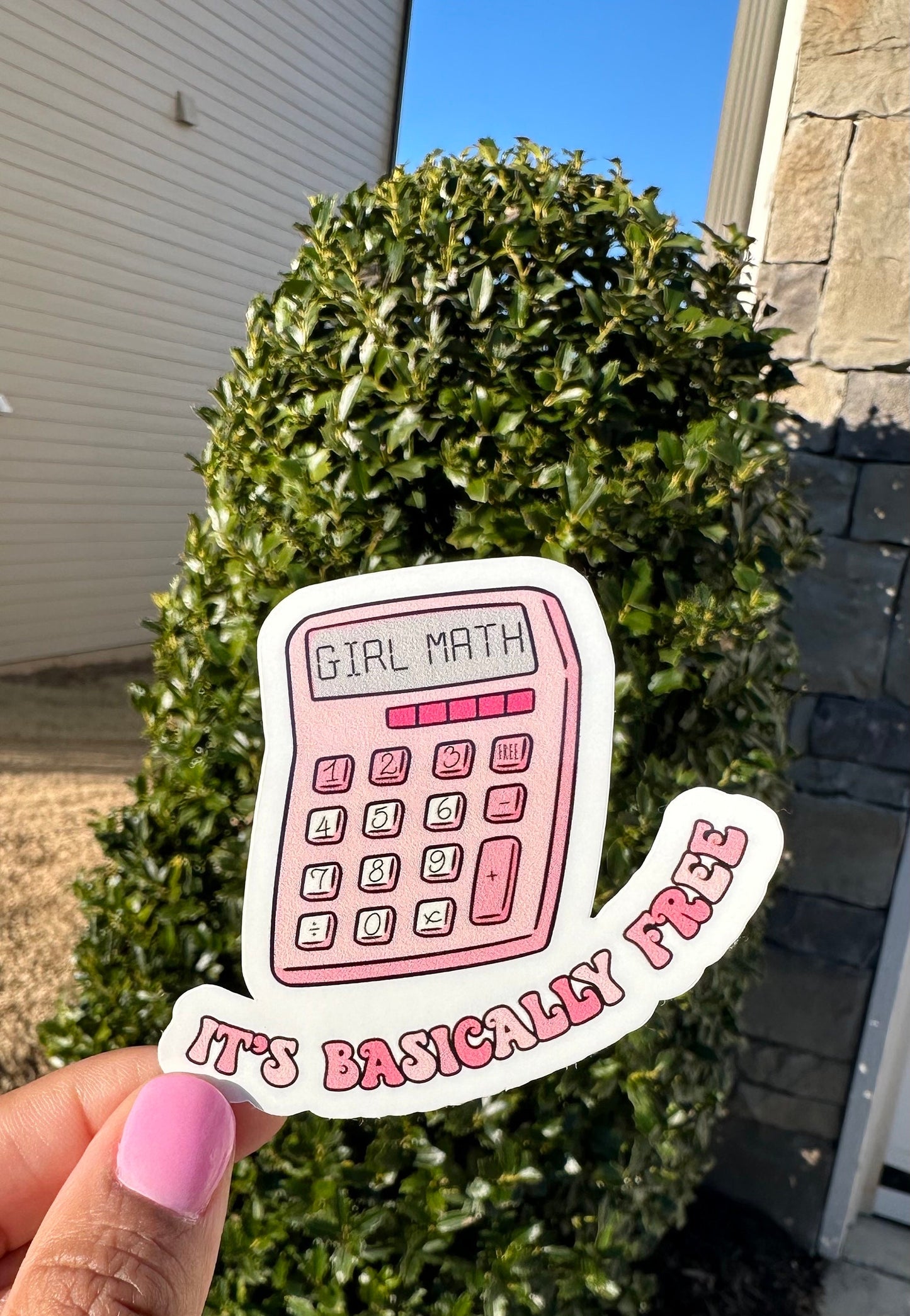 Girl Math Sticker